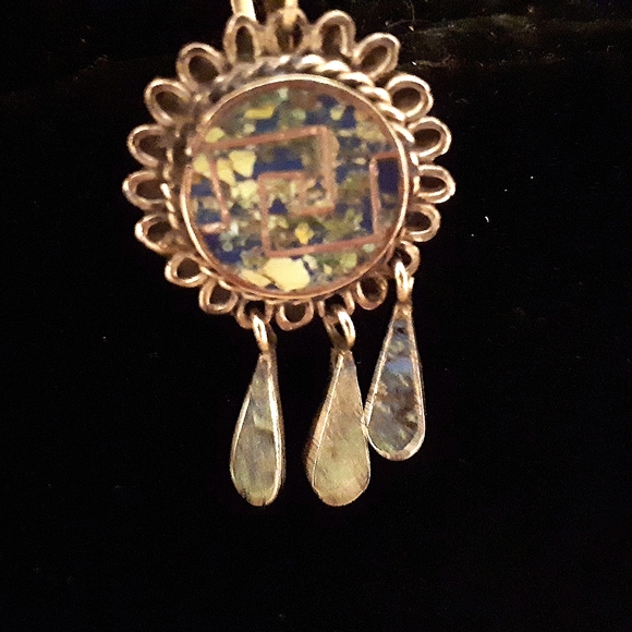 Taxco Mosaic Earrings - Picture 4 of 4